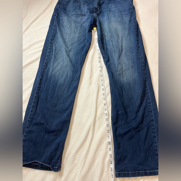 Calvin Klein Jeans Men's Deep Blue Relaxed Straight Jeans W34 L32 - Picture 6 of 13